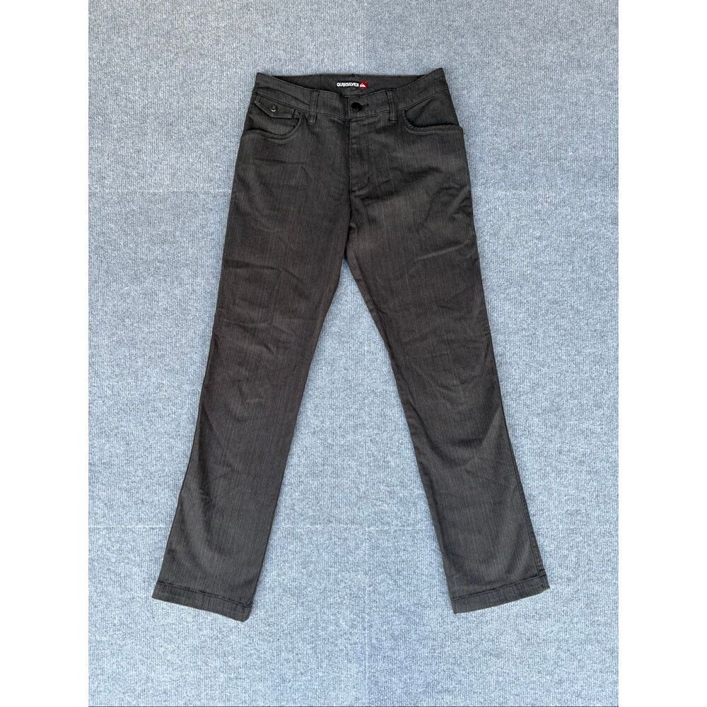 Quiksilver Pants Mens Size 28 Black Slim Straight Casual Skate Streetwear Y2K